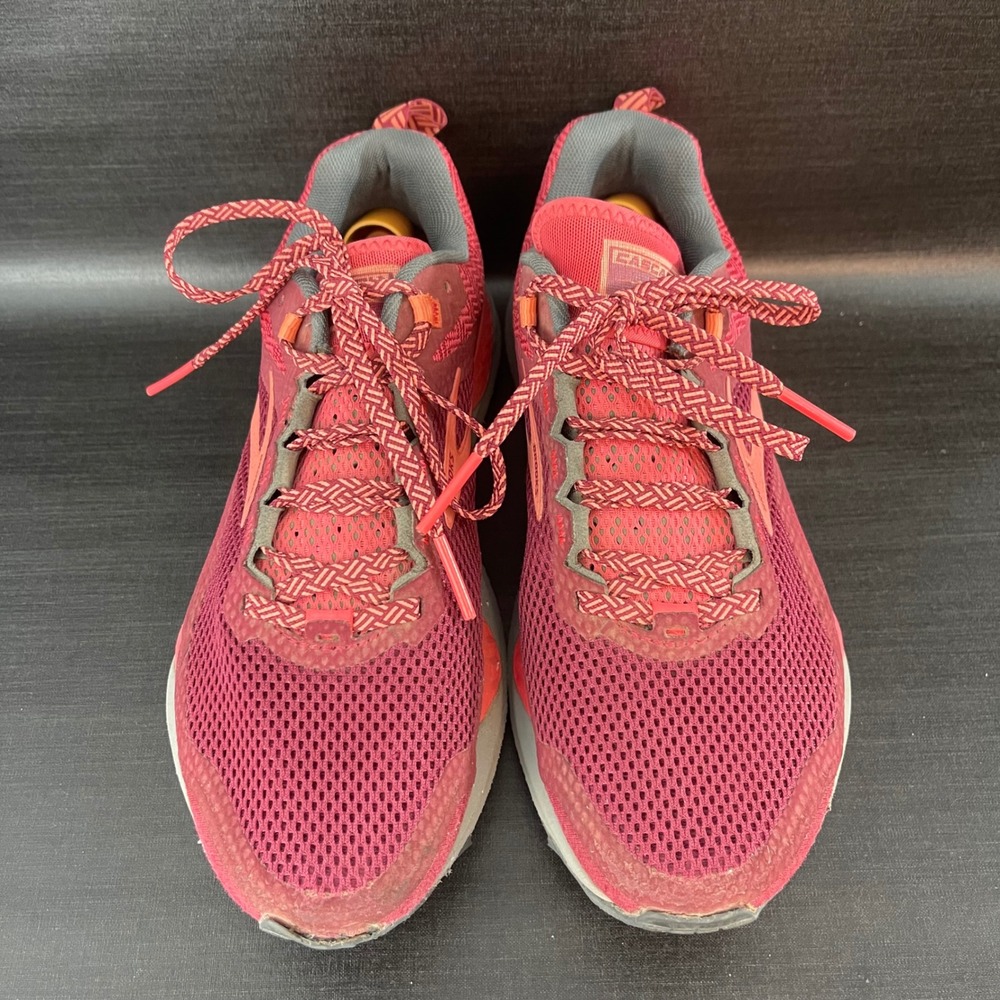 Brooks Cascadia 14 Womens 7.5 Trail Hiking Running Pink Red Shoes 1203041B628 - Picture 3 of 9